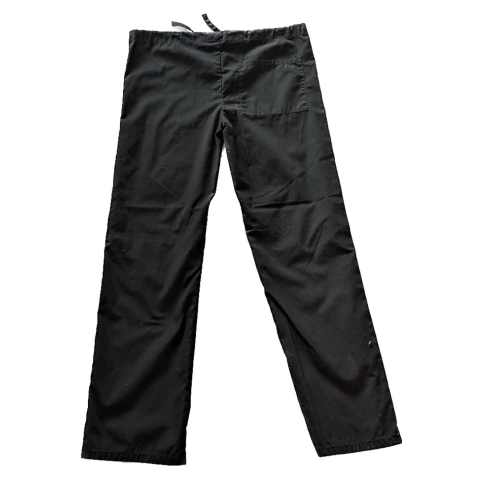 Scrubstar black drawstring pants scrubs size xs
